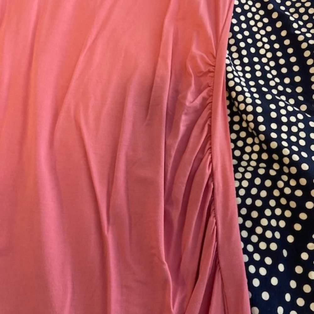 Pink Ruched Dress (Short Bodycon) - L - Picture 2 of 3